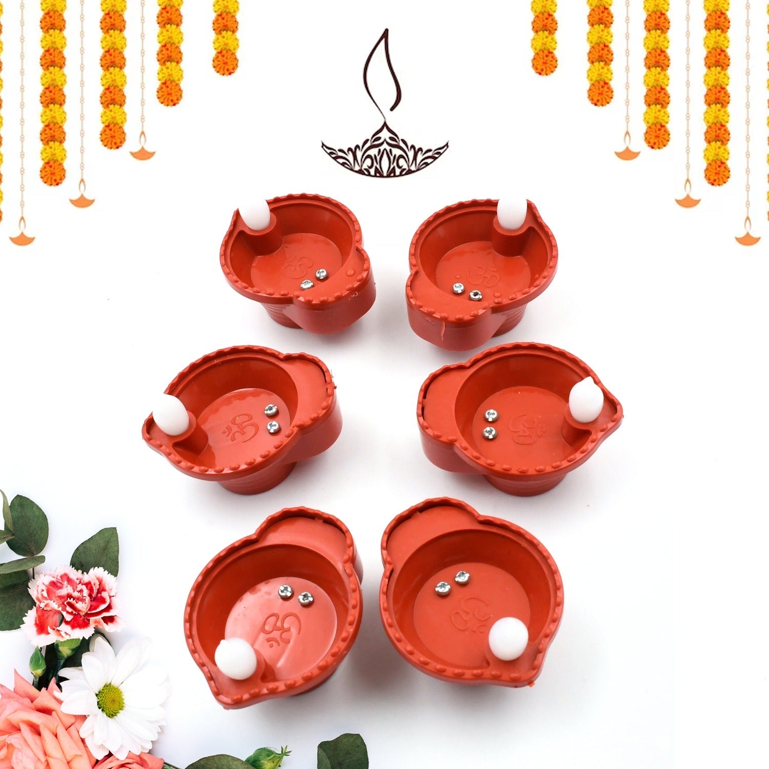 Water Sensor Diyas for Diwali Decoration | Diyas for Home Decoration| Diwali Decoration Items for Home Decor Diyas | Diwali LED Diyas Candle with Water Sensing Technology E-Diya, Diwali (6Pc Set) Water Sensor Diyas for Diwali Decoration | Diyas for Home Decoration| Diwali Decoration Items for Home Decor Diyas | Diwali LED Diyas Candle with Water Sensing Technology E-Diya, Diwali (6Pc Set)